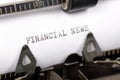 Financial News