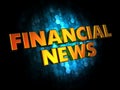 Financial News - Gold 3D Words.