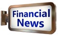 Financial News on billboard background