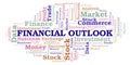 Financial Outlook word cloud.