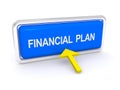Financial plan button Royalty Free Stock Photo