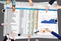 Financial Planning Accounting Report Spreadsheet Concept Royalty Free Stock Photo