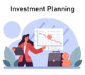 Financial planning. Personal and family budget development, expense Royalty Free Stock Photo