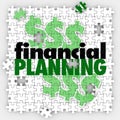 Financial Planning Puzzle Pieces Finish Budget Retirement Saving