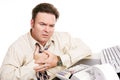 Financial Problems - Indigestion or Heart Attack Royalty Free Stock Photo