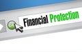 Financial Protection online browser concept