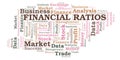 Financial Ratios word cloud. Royalty Free Stock Photo