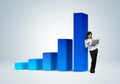 Financial report & statistics. Business success concept.