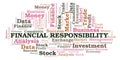 Financial Responsibility word cloud.