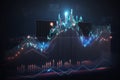 Financial rising graph and chart, stock market, Concept of successful trading Generative AI