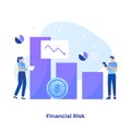 Financial risk illustration concept