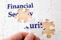 Financial Security Puzzle Royalty Free Stock Photo