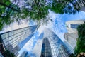 Financial skyscraper buildings in Charlotte North Carolina Royalty Free Stock Photo