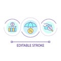 Financial stability loop concept icon