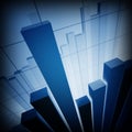 Financial stat graph background Royalty Free Stock Photo