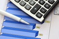 Financial statements (Business Graph or Stock Market Data) Royalty Free Stock Photo