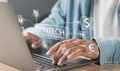 Financial technology concept. Royalty Free Stock Photo