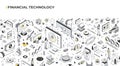 Financial Technology Isometric Illustration