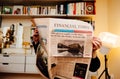 Financial Times British newspaper breaking news of UBS historic