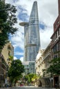 Financial tower most developed view from below corner boulevard