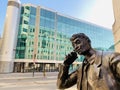 Financial trader, broker statue by Stephen Melton in the city center of London United Kingdom