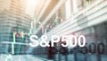 Financial Trading Business concept. American stock market index S P 500 - SPX Royalty Free Stock Photo