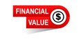 Financial value banner