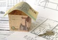 Financing of housebuilding Royalty Free Stock Photo