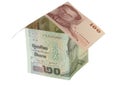 Financing of housebuilding Royalty Free Stock Photo