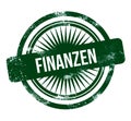 finanzen - green grunge stamp Royalty Free Stock Photo