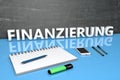 Finanzierung text concept Royalty Free Stock Photo