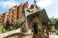 Finca Miralles gate by Antoni Gaudi, Sarria, Barcelona, Catalonia, Spain