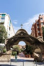Finca Miralles gate by Antoni Gaudi, Sarria, Barcelona, Catalonia, Spain