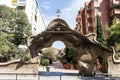 Finca Miralles gate by Antoni Gaudi, Sarria, Barcelona, Catalonia, Spain