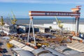 Fincantieri Shipyard in Ancona Royalty Free Stock Photo