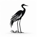 Bold And Atmospheric Crane Icon In Naturalistic Style