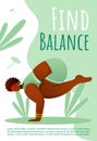 Find balance brochure template