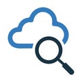 Find, cloud search icon design Royalty Free Stock Photo