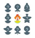 Find the clown shadow puzzle game