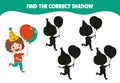 Find The Correct Shadow Activity