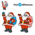 Find differences for children, Santa Claus