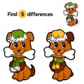 Find differences: Christmas animals (dog)