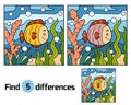 Find differences (fish and background) Royalty Free Stock Photo