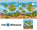 Find differences (fish) Royalty Free Stock Photo