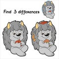 Find 3 differences (hedgehog)