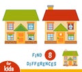 Find differences, House Royalty Free Stock Photo