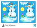 Find 8 differences. Logic puzzle game for children and adults. Printable page for kids brain teaser book. Royalty Free Stock Photo