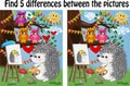 Find the differences between the pictures. Children\'s educational game