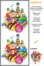 Find the differences visual puzzle - retro toys