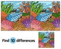 Find differences (x-ray fish) Royalty Free Stock Photo